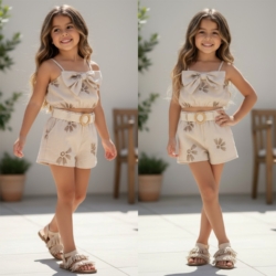 meisjes zomerset beige bloemen meisjes zomerset beige bloemen