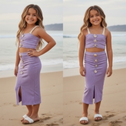 meisjes strandset lila meisjes strandset lila
