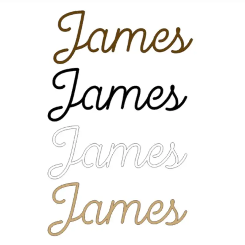 lettertype james lettertype james