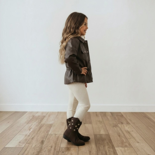 meisjes laarzen cowboy western bruin