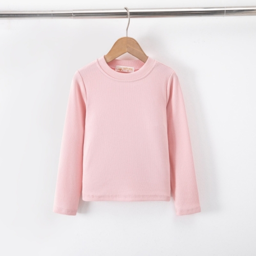 meisjes rib longsleeve roze