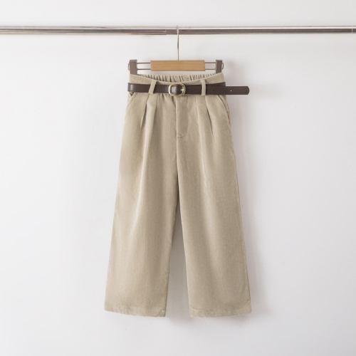 meisjes ribfluwelen broek beige