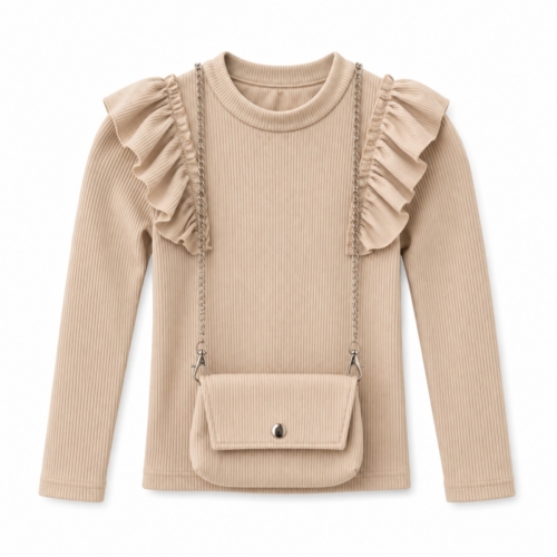 beige rib top meisjes beige rib top meisjes