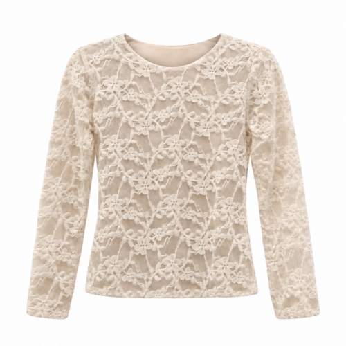 beige top kant meisjes