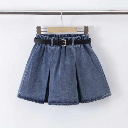 meisjes denim rokje blauw