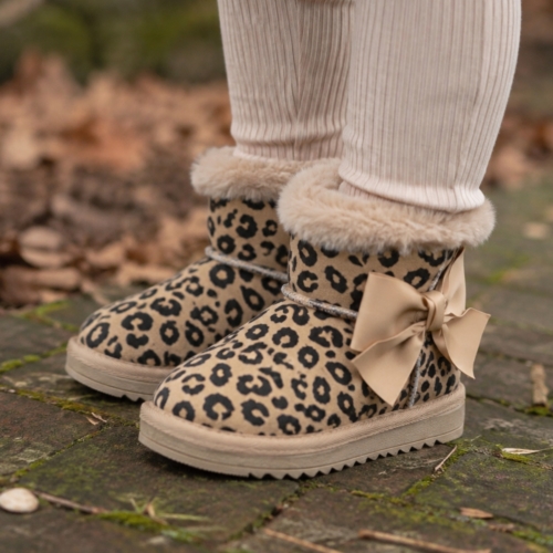 meisjes leopard laarsjes