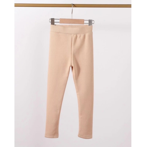 meisjes winter rib legging beige