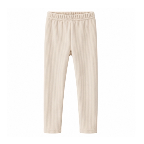 meisjes rib legging ecru