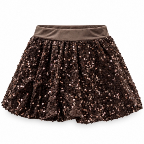 bruin glitterrokje meisjes
